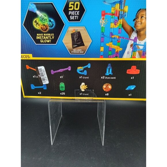 National Geographic Glow-In-The-Dark Marble Run STEM Kit - 50-Piece Educational - Picture 8 of 8